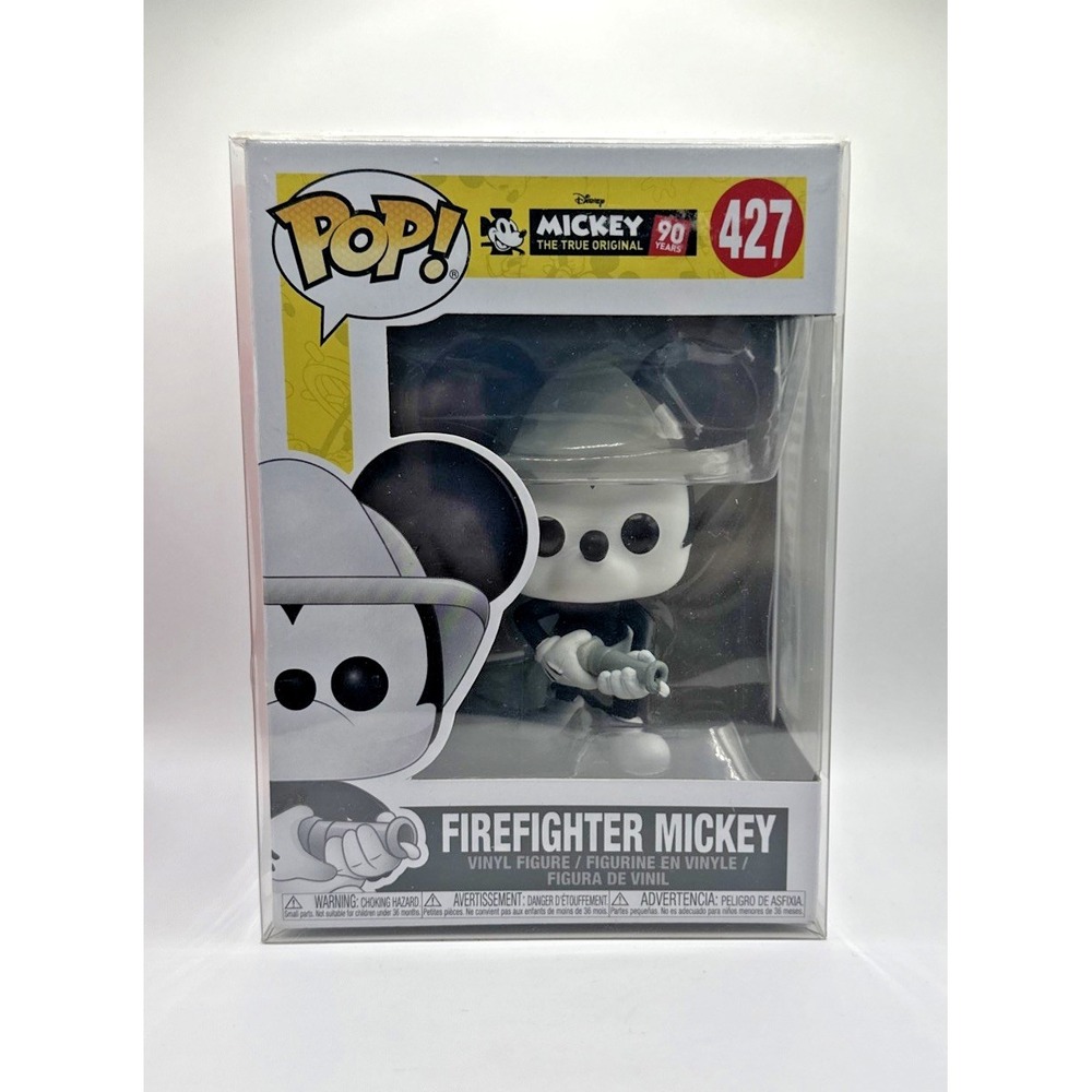 Firefighter Mickey Disney 90 Years The True Original Funko Pop #427 in Protector